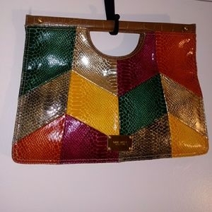 Nine West Multi Colored Clutch